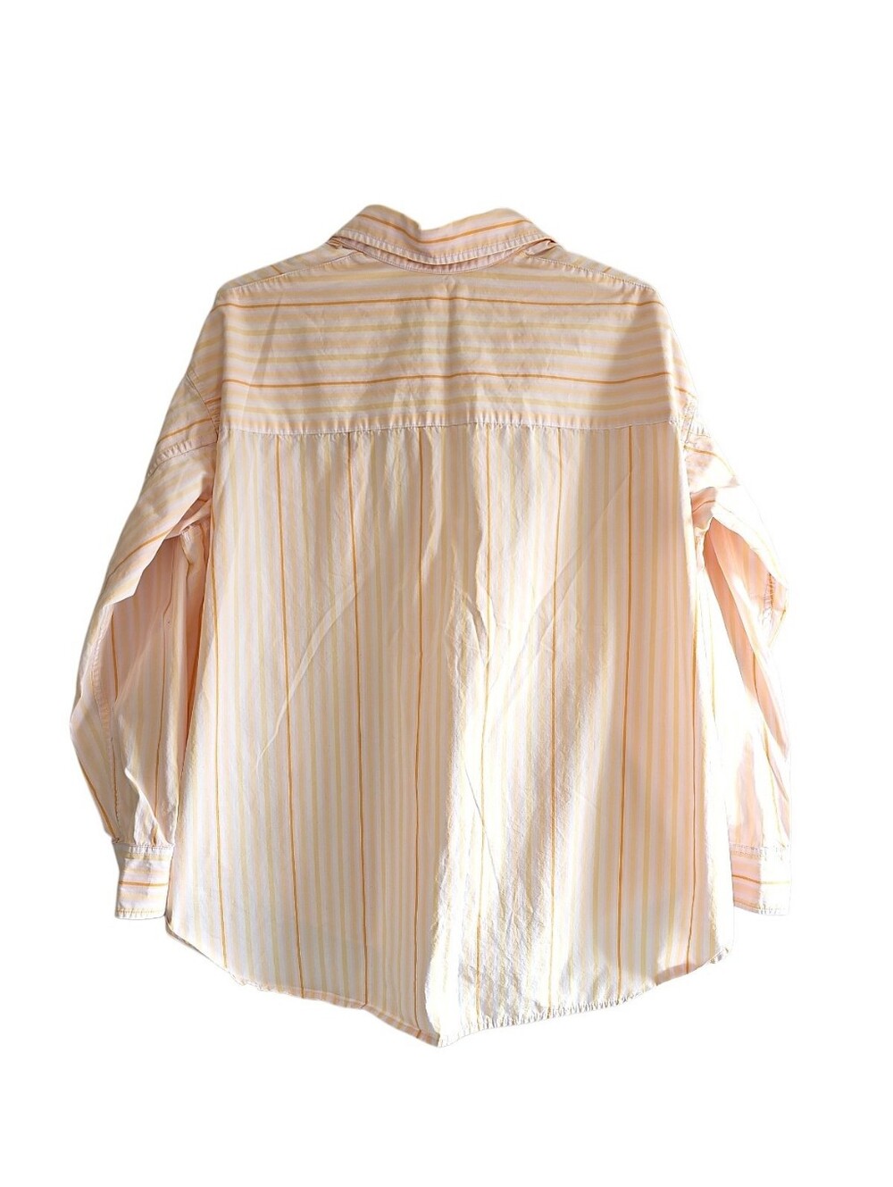 Aritzia Wilfred Free Relaxed Oversized Drop Shoulder Stripe Poplin Shirt 2XS - Picture 10 of 16